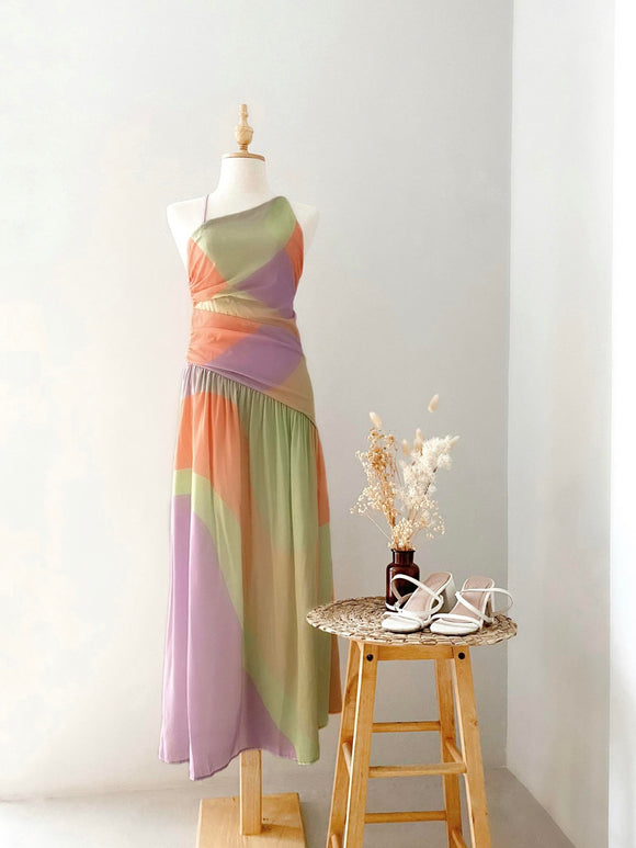 Harleen Premium Pastel Maxi Dress