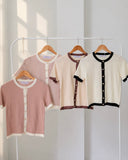 MEYLIE TWO-TONE KNIT TOP