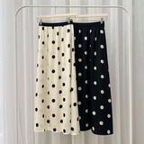 Mauri Polka Dot Silk Skirt