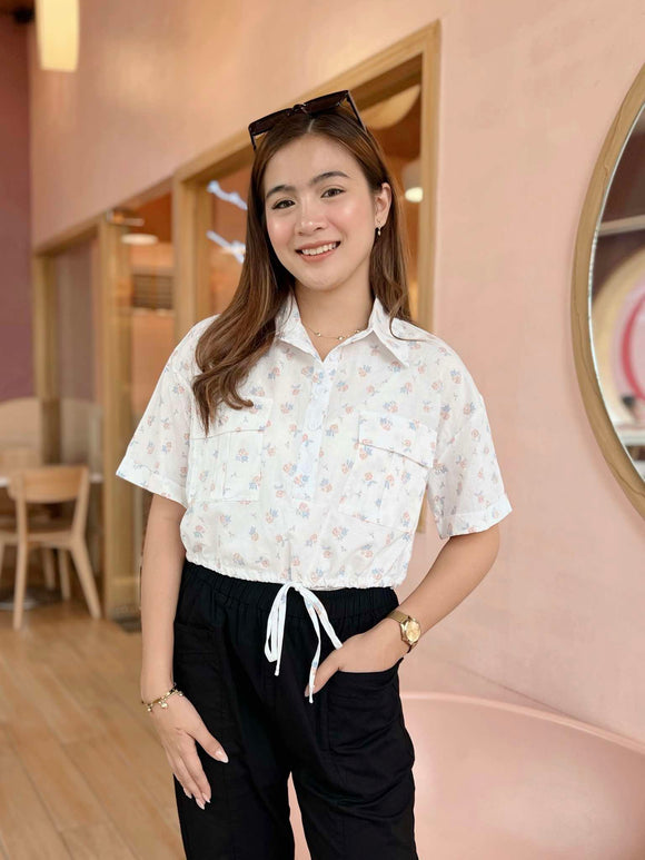 Renda Premium Buttondown Croptop