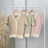 Ammelia Stripe Knit Top