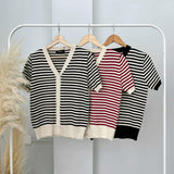 Ammelia Stripe Knit Top