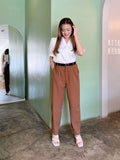 Wyatt Belted Trouser Pants