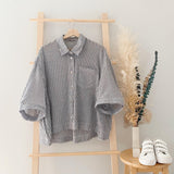 Brandy ButtonDown Stripe Top