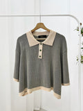 Rosalia Premium Plus Size Collared Top