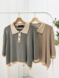 Rosalia Premium Plus Size Collared Top