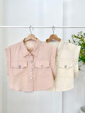 Landyn Collared Crop Top