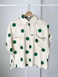 Norah Buttondown Polka Top