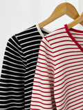 Delni Premium Stripe Knit Top
