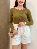 Ravila Longsleeves Rib Knit Top