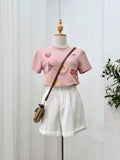 Lucille Embroidered Cotton Top