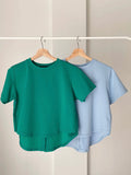 Kallie High-Low Cotton Top