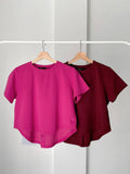 Kallie High-Low Cotton Top