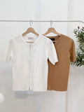 Sylvia Zipper Knit Top
