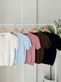 Izza Collared Knit Top