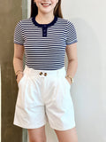 Novalee Stripe Knit Top