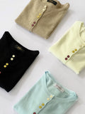 Harlee Button Knit Top