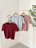 Melva Textured Knit Top