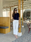 Melva Textured Knit Top
