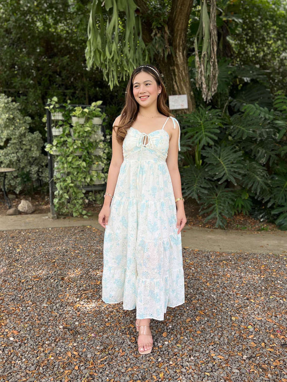 Amaya Premium Eyelet Floral Dress