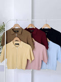 Grethyl Zipper Knit Top