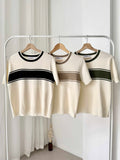 Hanan Two-Tone Knit Top