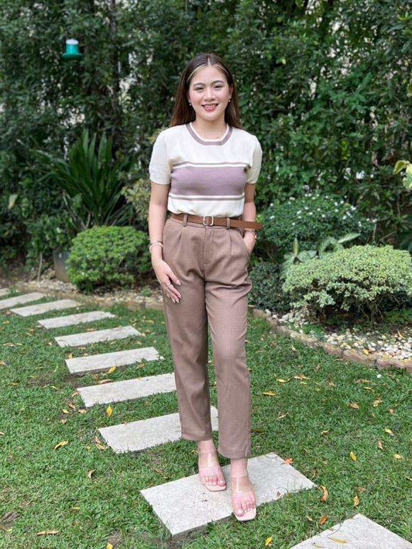 Hanan Two-Tone Knit Top