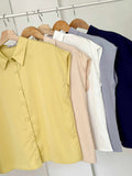 Reina Buttondown Silk Top