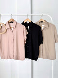 Evie Buttondown Collared Top