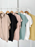 Evie Buttondown Collared Top