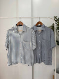 Briar Collared Stripe Top