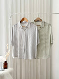 Alina Collared Stripe Top