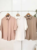 Eby Buttondown Collared Top