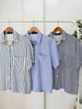 Briar Collared Stripe Top