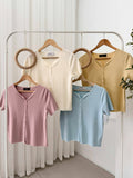 Ozzie Buttondown Knit Top