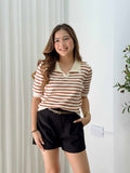 Colsen Collared Stripe Knit Top