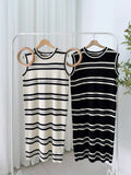 Abrielle Stripe Knit Dress