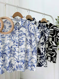Parvati Buttondown Printed Top
