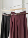 Denzel Premium Belted Trouser Pants