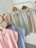Kat Collared Stripe Top