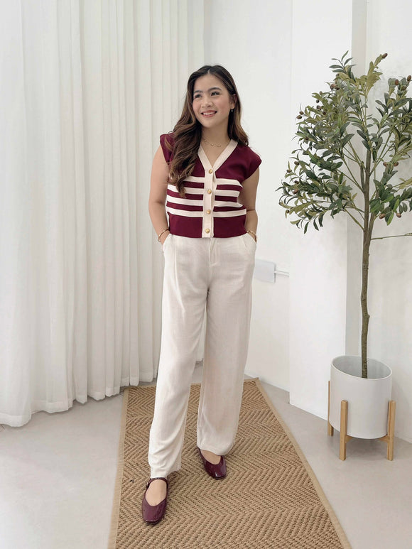 Gema Premium Stripe Knit Top