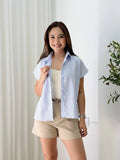 Kat Collared Stripe Top