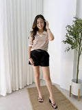 Colsen Collared Stripe Knit Top