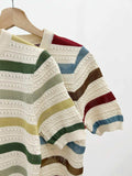 Emani Stripe Knit Top