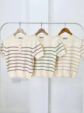 Charlize Stripe Knit Top