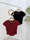 Issel V-Neck Knit Top