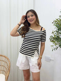 Sully Two-Tone Knit Top