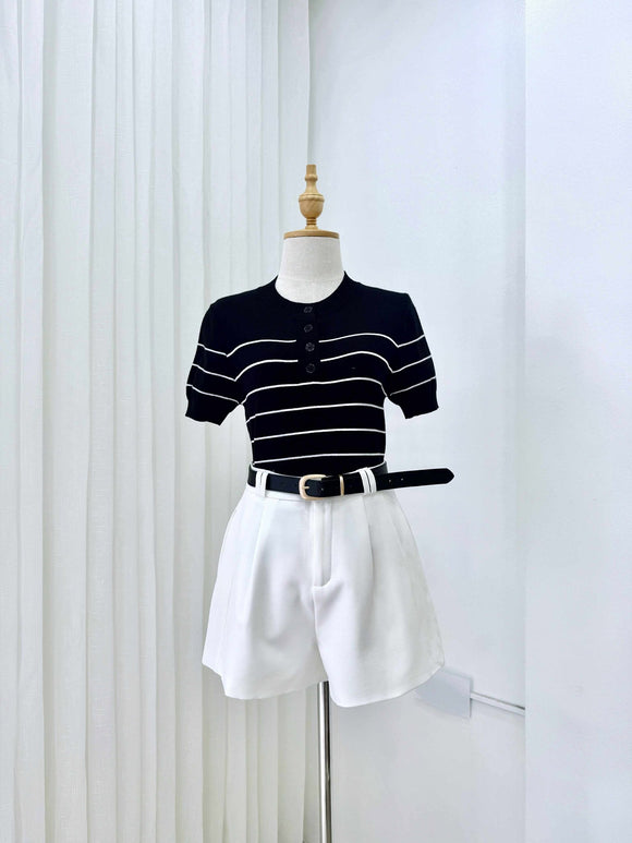 Charlize Stripe Knit Top
