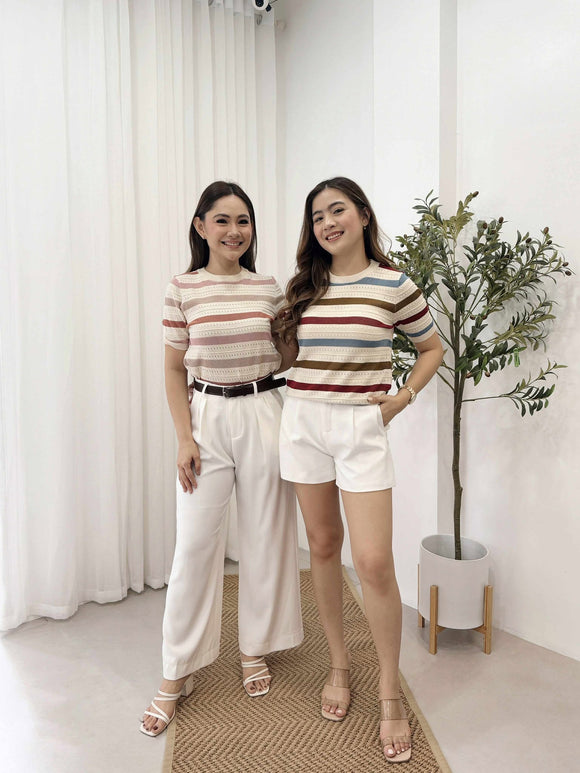 Emani Stripe Knit Top