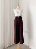 Denzel Premium Belted Trouser Pants